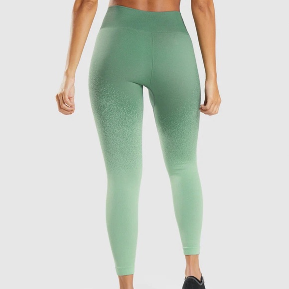 Gymshark Adapt Green Ombre Seamless Leggings - Size Small - Picture 2 of 6